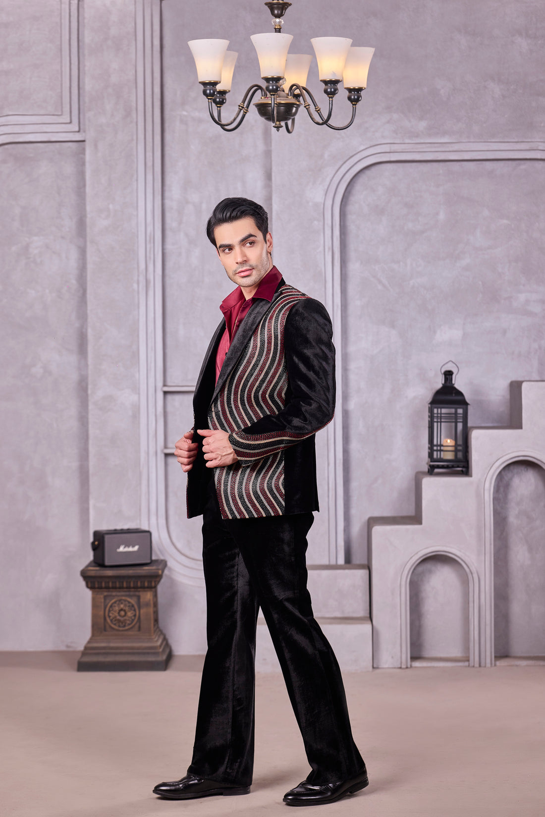 Velvet Maharaja Suit
