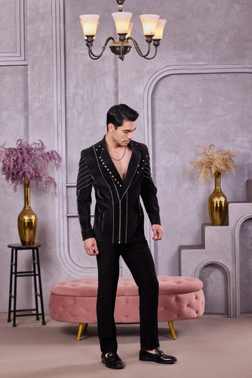 Midnight Studded Jacket