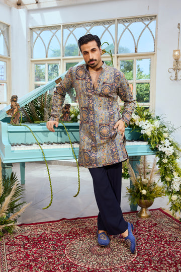 Intricate Medallion Kurta Set