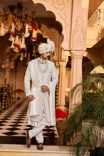 Traditional Embroidered Sherwani
